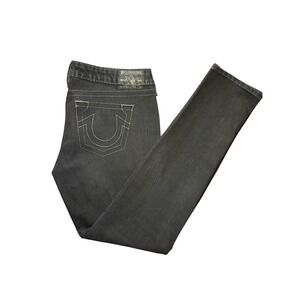 True Religion Rockstar Stella Jeans Women Size 32 Black Skinny